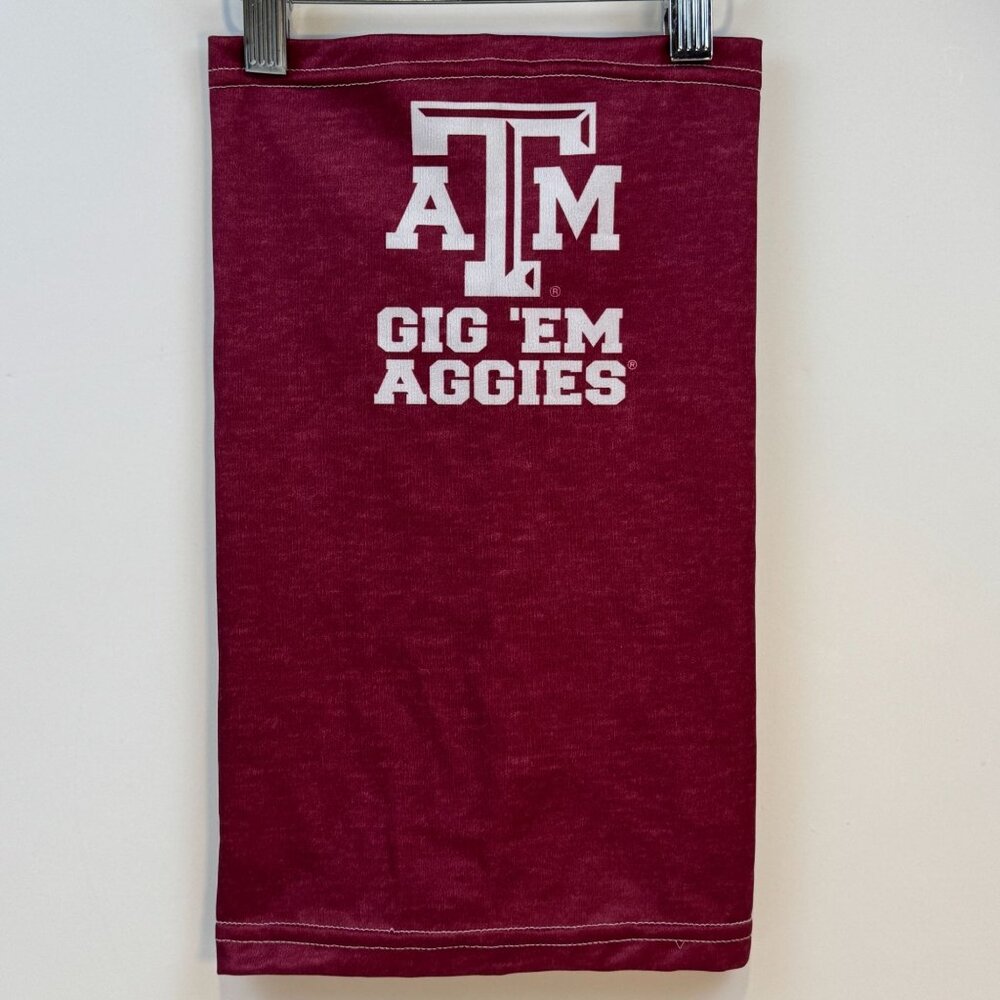 Texas A&M Gig Em Aggies Maroon Gaiter Fan Wrap Lightweight UPF 30 Washable OSFM